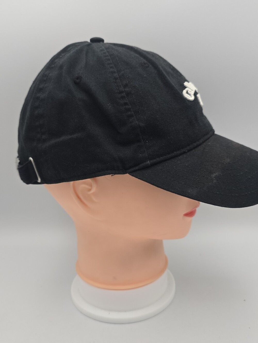 Callaway Black Cotton Twill Adjustable Strapback Golf Hat - Picture 4 of 10